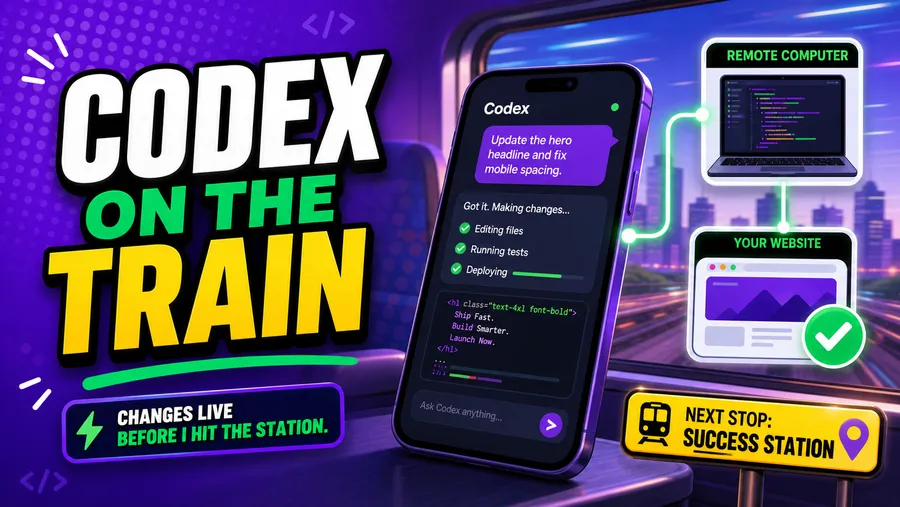 I Updated This Website From a Train With Codex