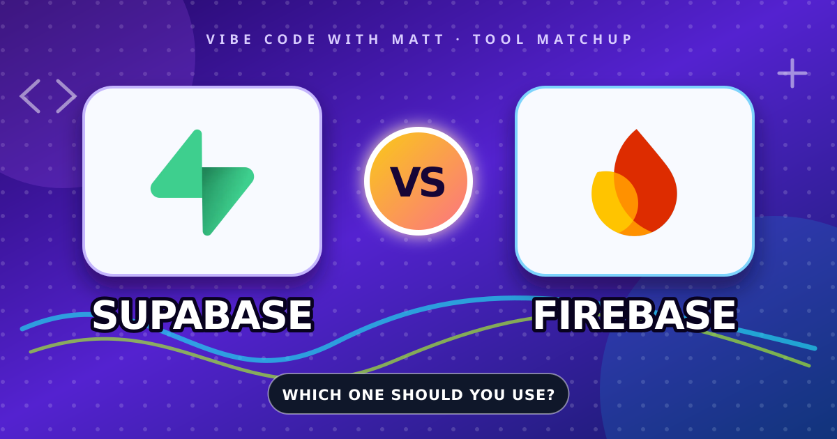 Supabase versus Firebase tool comparison